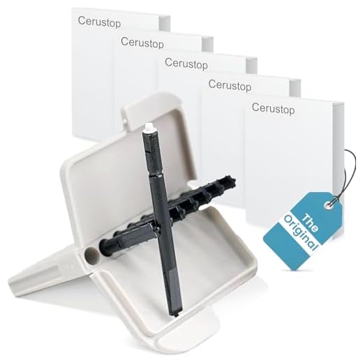 Original Cerustop Hearing Aid Filters Wax Guards (5-Pack, 40 Filters) – Compatible Replacement for Phonak, Widex, Unitron, Resound, Hansaton, Audio Service – Hearing Aid Cleaning Kit & Accessories