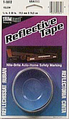 Trim Brite Reflective Tape 3/4" X 30" Yellow