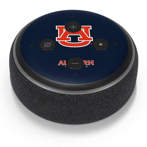 Skinit Decal Audio Skin Compatible with Amazon Echo Dot 3 - Officially Licensed Auburn University Logo Blue Design