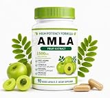 HWMS Organic Amla Capsules 1500mg – Indian Gooseberry Amla Fruit Supplement – Organic Amla Powder Organic for Antioxidant, Energy & Digestive Support – 90 Capsules