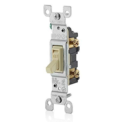Leviton M25-1451-2IM 10-Pack Quiet Single Pole Switch, Ivory, 10 Pack - Image 2