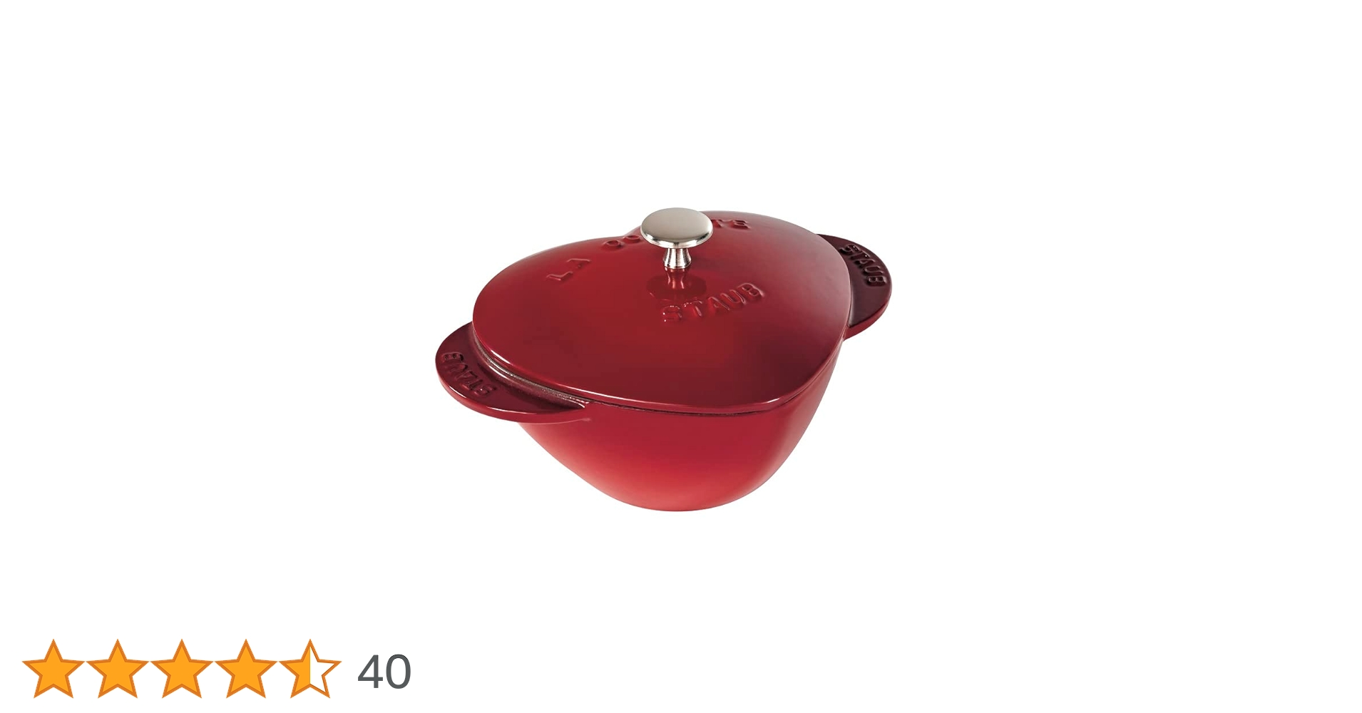 Amazon.co.jp: staub ストウブ 「 ハート ココット チェリー