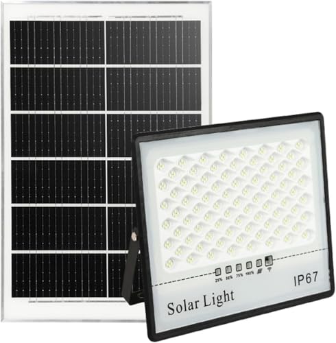 Projecteur LED extérieur étanche IP67 à énergie solaire 100W haute luminosité avec commande