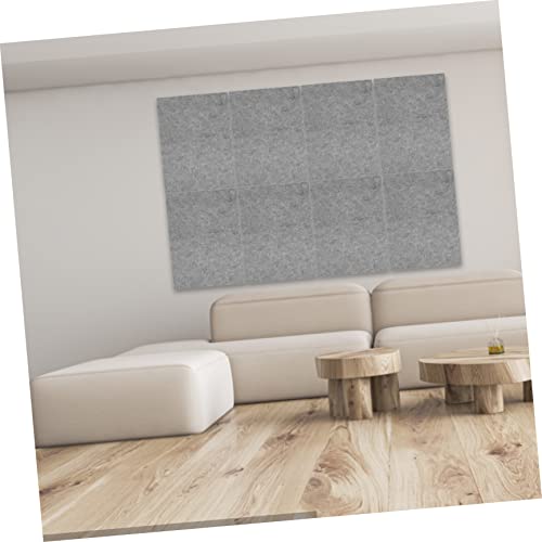YARNOW 12Pcs paneles acústicos para insonorización con alta densidad y absorción de sonido, fáciles de instalar, aislamiento flexible para grabación, teatros en casa y oficinas miniatura 5