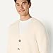 Amazon Essentials Men's Relaxed-Fit Cotton Blend Cardigan, Oatmeal Heather, X-Large