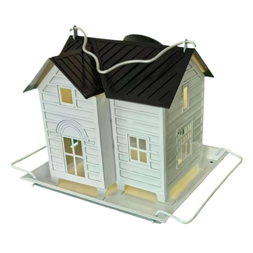 Bird Parrot Feeders | Solar Bird Feeder | Seed Food Container | Lovebird Food Dispenser | Hangable Parakeet Feeding Container for Balcony Lawn Yard