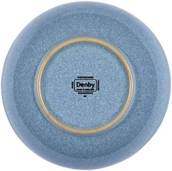 Denby 381048907 Elements 4 Piece Cereal Bowl Set, Blue