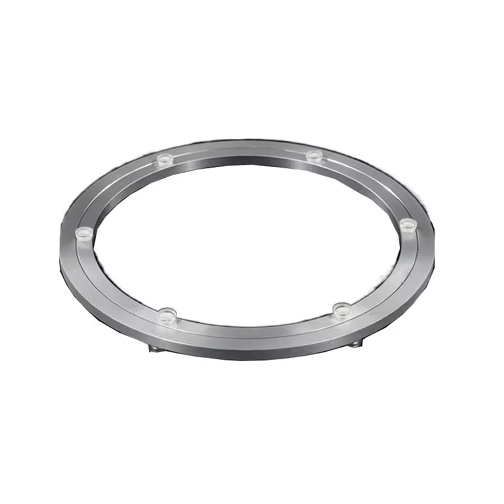 Hndhbfgrt 10/12 Inch Smooth Aluminum Table Turntable Quiet Effortless Access Rotating Bearing Base Large Load Bearing