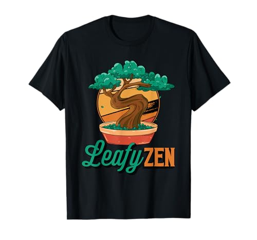 Bonsaï japonais zen feuillu, arbre de jardinage, bonsaï art T-Shirt