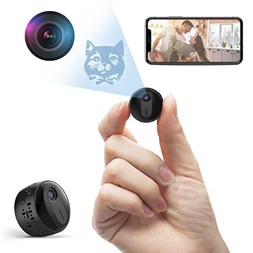 Hidden Camera- Spy Camera - Mini Camera - Video Wireless Cameras - Professional WiFi Nanny Camera Users - 1080P HD Cameras - HD Video (Round)