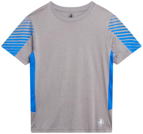 Image of Body Glove Boys Active Pants Set - 4 Piece Short Sleeve Boys Athletic Shirts, Tricot Jogger Pants, and Shorts Activewear Set