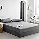 Good Nite Spannbettlaken 180x200cm Grau Polyester Bettlaken 30cm Extra Tiefe Taschenlaken Spannbetttuch Weich und atmungsaktiv Maschinenwaschbar