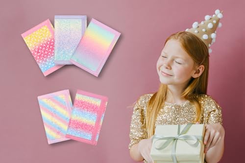Image of Kids Wallet for Girls - Luminous With Magic Sticker, Zipper, Coin Pocket - Teen and Little Girls' Novelty Childrens Wallet - luw03