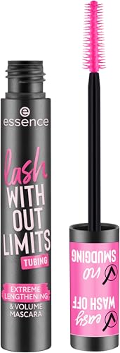 Image of essence | Lash Without Limits Tubing Extreme Lengthening & Volume Mascara | Waterproof & Tubing| Vegan, Cruelty Free & Paraben Free (Pack of 3)