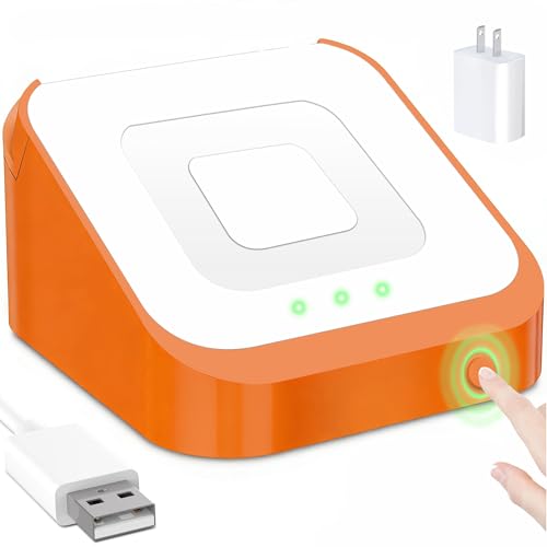 Square Dock for Square Reader 2nd Generation Holder Stand for Square Card Reader 2nd Generation Smart Anti-Sleep Button Portable Anti-Slip (Cable and Wall Charger Included No Reader