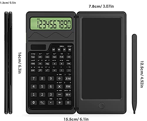 Matolo Scientific Calculators For Students, 10-Digit Lcd Screen, Solar & Battery Dual Power, 4 Function Calculator Small With Notepad For Office, Middle, High School & College, Mini Pocket Size #TOP2