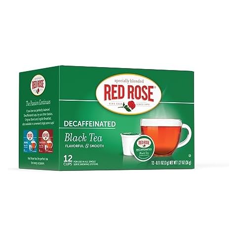 Red Rose Naturally Decaffeinated Black Tea K-Cups Cover