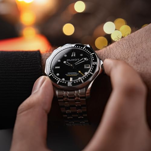 Image of DUXOT Henri Men's Automatic Dive Watch - Japanese Movement, 41mm Stainless Steel Case, Water Resistant 200m, Stainless Steel Bracelet, DX-2060