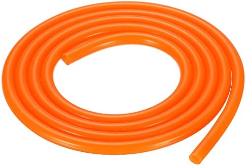 DMiotech 1/8" ID 3/16" OD 3.3 Feet Silicone Tube, Orange Industrial Silicone Hose, for Water Air Pump, Garden Irrigation