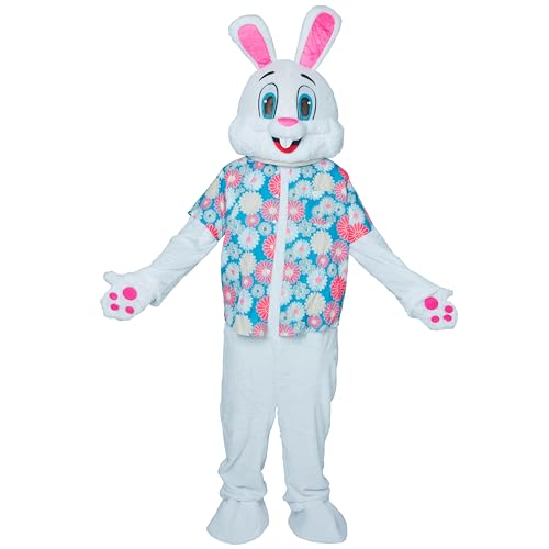 GUIMIXH Easter Bunny Rabbit Hawaiian Shirt Plush Mascot Costume Party Dresses Outfits