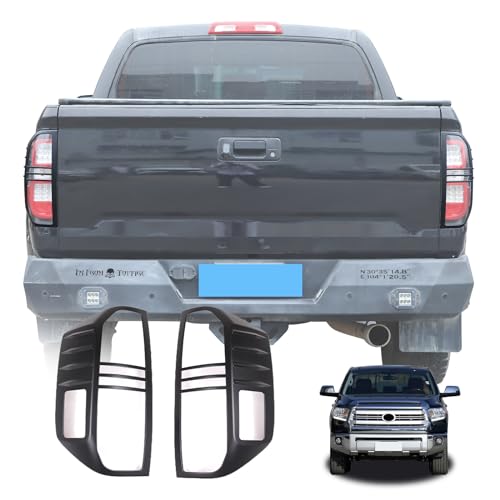 LLKUANG Rear Tail Light Cover Tail Lamp Trim Frame Compatible with Toyota Tundra 2014-2021,ABS Car Taillight Decorative Frame Bezels Taillight Cover Accessories