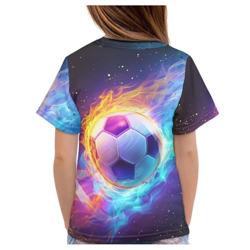 Image of JEOCODY Boys Girls Graphic Tees Funny 3D Printed Short Sleeve T-Shirts 3-16T