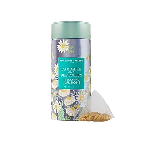 Fortnum and Mason British, Camomile and Bee Pollen Infusion Tin, 15 Silky Tea bags (1 Pack)