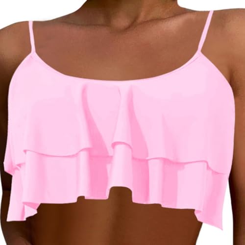 Bikini rouge L maillot de bain deux pièces à haut court