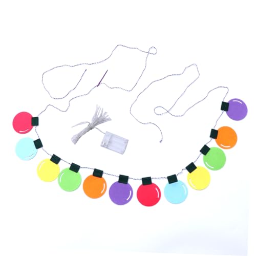 Totority 2 Peças De Luz De Corda Para Bebê Cores Lâmpada Seis Banner LED Decorações De Casamento De