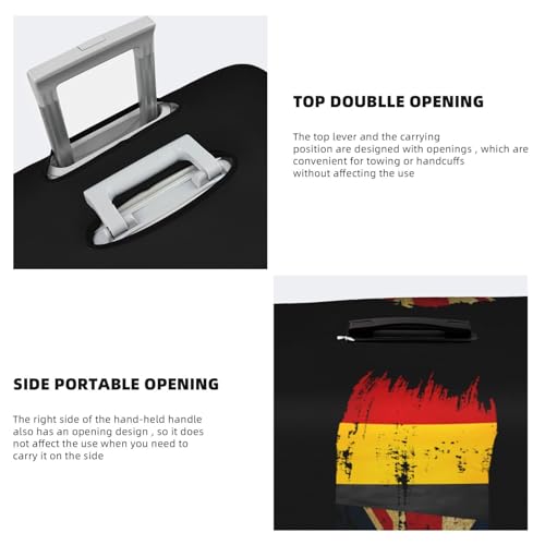 Travel Luggage Cover Belgium Britain Flag Fashion Washable Baggage Suitcase Protector Fit For Luggage Large4