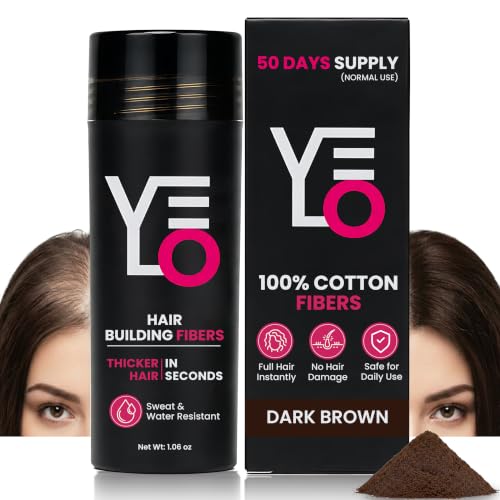 VELO Hair Building Fibers for Thinning Hair – Hair Fiber Powder for Men & Women – Root Cover Up, Hairline Filler & Bald Spot Concealer – Natural Look, Fuller Hair in Seconds – 30g