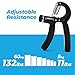 Grip Strength Trainer (Adjustable), Hand Grip Strengthener, Forearm Exerciser, Finger Strengthener Trainer (11 to 132 LB), Hand Grip Strengthener, Forearm Grip Adjustable Resistance Hand Gripper