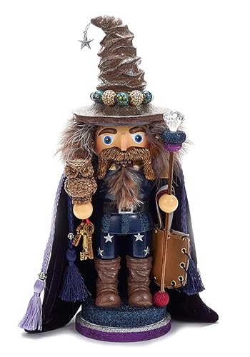 Kurt Adler Hollywood Wizard Nutcracker with Owl, 15