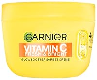 Garnier Vitamin C Fresh & Bright Glow Booster Sorbet Creme – Gesichtspflege mit 4% Niacinamid & Vitamin C für strahlenden Glow – Feuchtigkeitscreme gegen dunkle Flecken & Pigmentflecken – 85ml – Ansicht 1