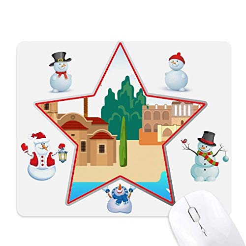 Tapis de souris le bonhomme de neige premium durable et doux