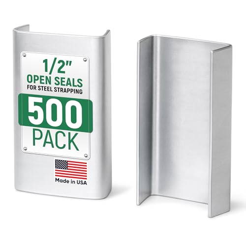 1/2" Open Seals for Steel Strapping, Pack of 500