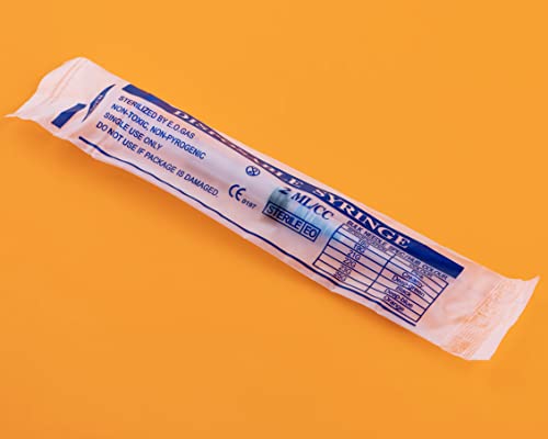 2.5ml Disposable luer lock Syringe with 23G/1Inch Needle, Individual Package (100)