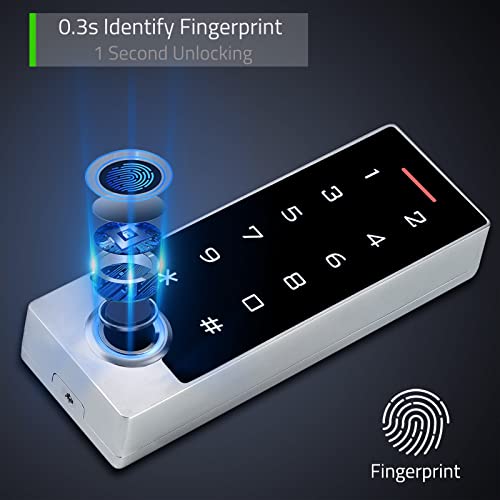 image for AMOCAM Metal Fingerprint Door Access Control Keypad System, Access Con