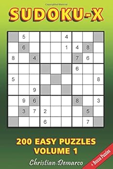 Paperback Sudoku X: 200 Easy Sudoku X Puzzles Volume 1 Book