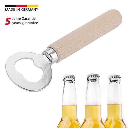 Westmark Flesopener, lengte: 14,1 cm, hout/staal, Woody, lichtbruin/zilver, 10082270 - Afbeelding 3