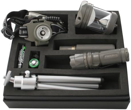 Wilderness 4-in-1 Interchangeable LED Flashlight and Headlamp Lantern Tripod Combo, Green