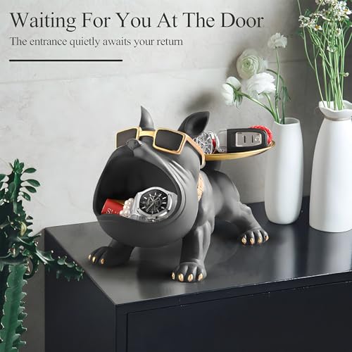 Statue bouledogue français Huhote cadeau idéal déco bureau - 8