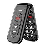ღ【Vollständige Funktionen und perfekte Erfahrungen】In unserem Handy werden die Funktionen wie FM-Tonfrequenz, Video, Rechner, Wecker, Taschenlampe usw. eingebaut. Eine SOS-Taste werden auch eingestellt und Sie können insgesamt 3 Notrufnummer einstellen. Das Handy hat die schnell Anrufsfunktion, deswegen halten Sie im Notfall die SOS-Taste 3 Sekunde lang gedrückt, um die Notrufnummer zu wählen und eine Textnachricht zu senden, um die Hilfe von Familie oder Freunden zu erhalten. Es ist ein sehr einfach zu bediendes Mobiltelefon
