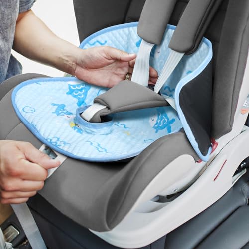 Image of INFANZIA Dry Seat, Car Seat Protector Waterproof Carseat Liner Potty Training Toddlers, Baby and Infants, Piddle Pad for Carseats Strollers (Blue, 1 Pack