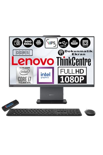 Thinkcentre Neo 27 50A Gen5 Intel Core I7 13620H 32GB Ddr5 512GB Ssd Windows 11 Home Intel® Uhd Graphics 27" Dokunmatık Fhd All In One Bilgisayar 12SA0013TRH07 + Zetta Flash Bellek