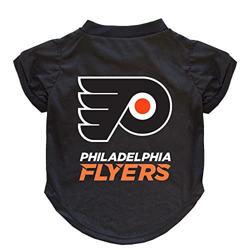 Littlearth NHL Philadelphia Flyers Pet T-Shirt, Team Color, X-Large