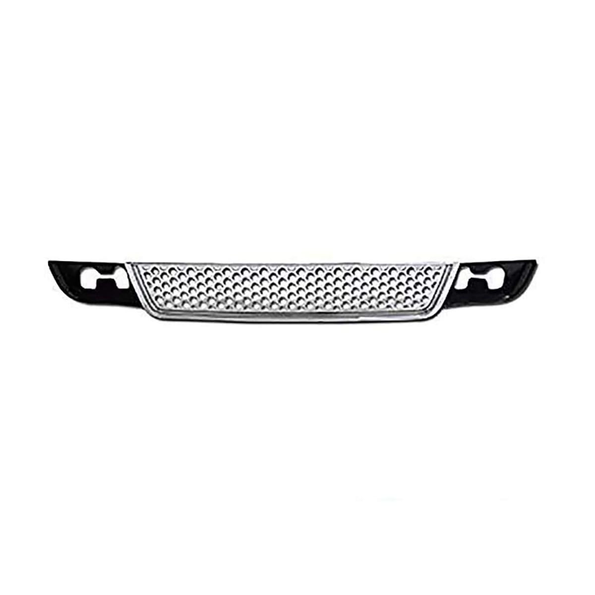 HS Power Chrome Round Hole MESH Front Lower Bumper Grill Grille Cover Compatible with 07-12 Yukon Denali | Front Grill Grille
