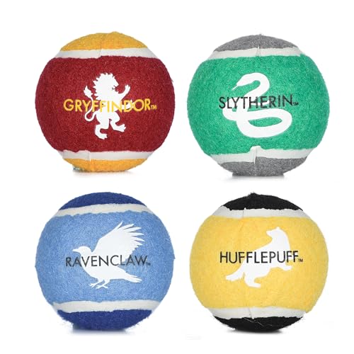 Harry Potter: 4PK Hogwarts Pride Pet Tennis Balls - 2.5'