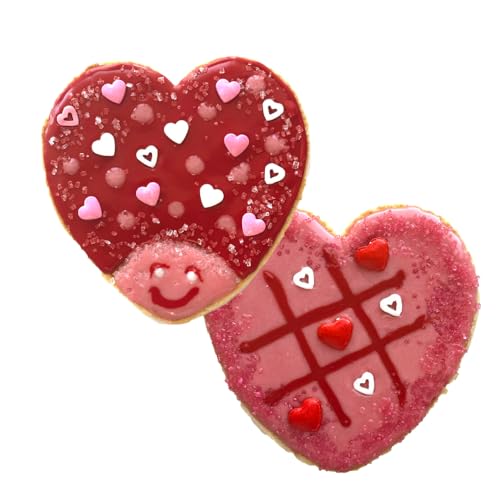 Bakery Bling All Natural Valentine’s Day Cookie Decorating Kit for Kids – Dye Free Sugar Cookies with Icing & Sprinkles, Nut Free Classroom Baking Activity, Valentine Treat Kit