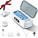 SUNPOW Ultrasonic Jewelry Cleaner Machine– Dual Chambers for Contact Lenses & Jewelry, 45kHz Sonic Cleaner for Silver & Gold, Rings, Earrings, Glasses, Watches, Necklaces – Quiet 45dB, Deep Cleaning